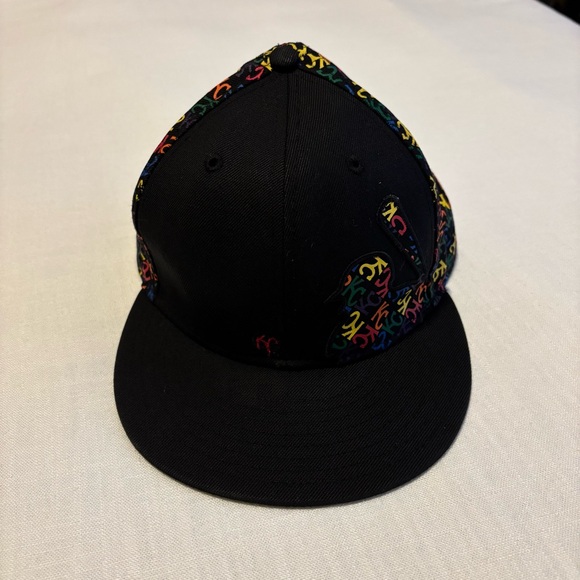 New Era Kansas City Royals Multi-Colored MLB Logo Fitted Hat - Picture 2 of 7